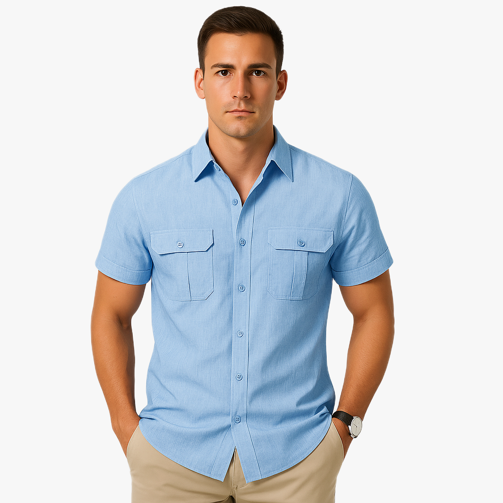 Lässiges Herrenhemd für den Sommer
