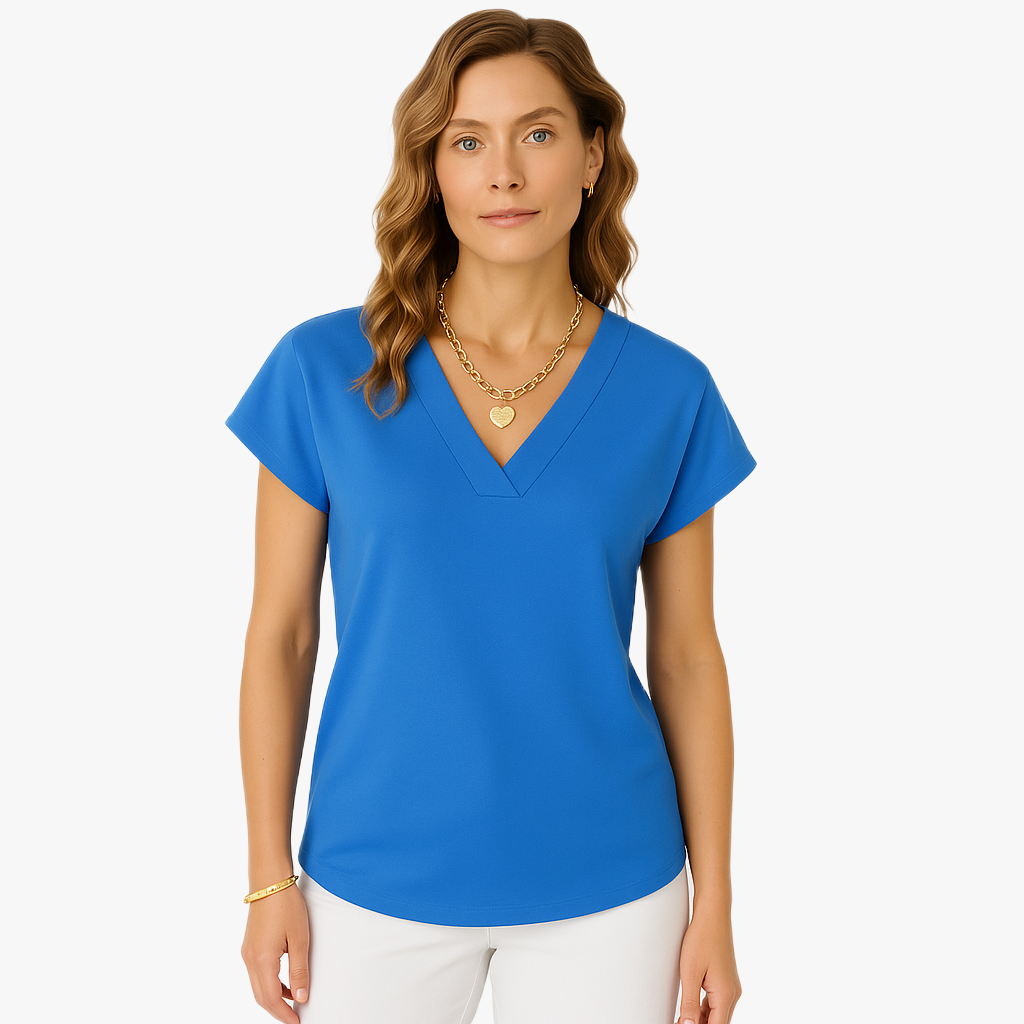 Elegantes ärmelloses V-Ausschnitt Oberteil