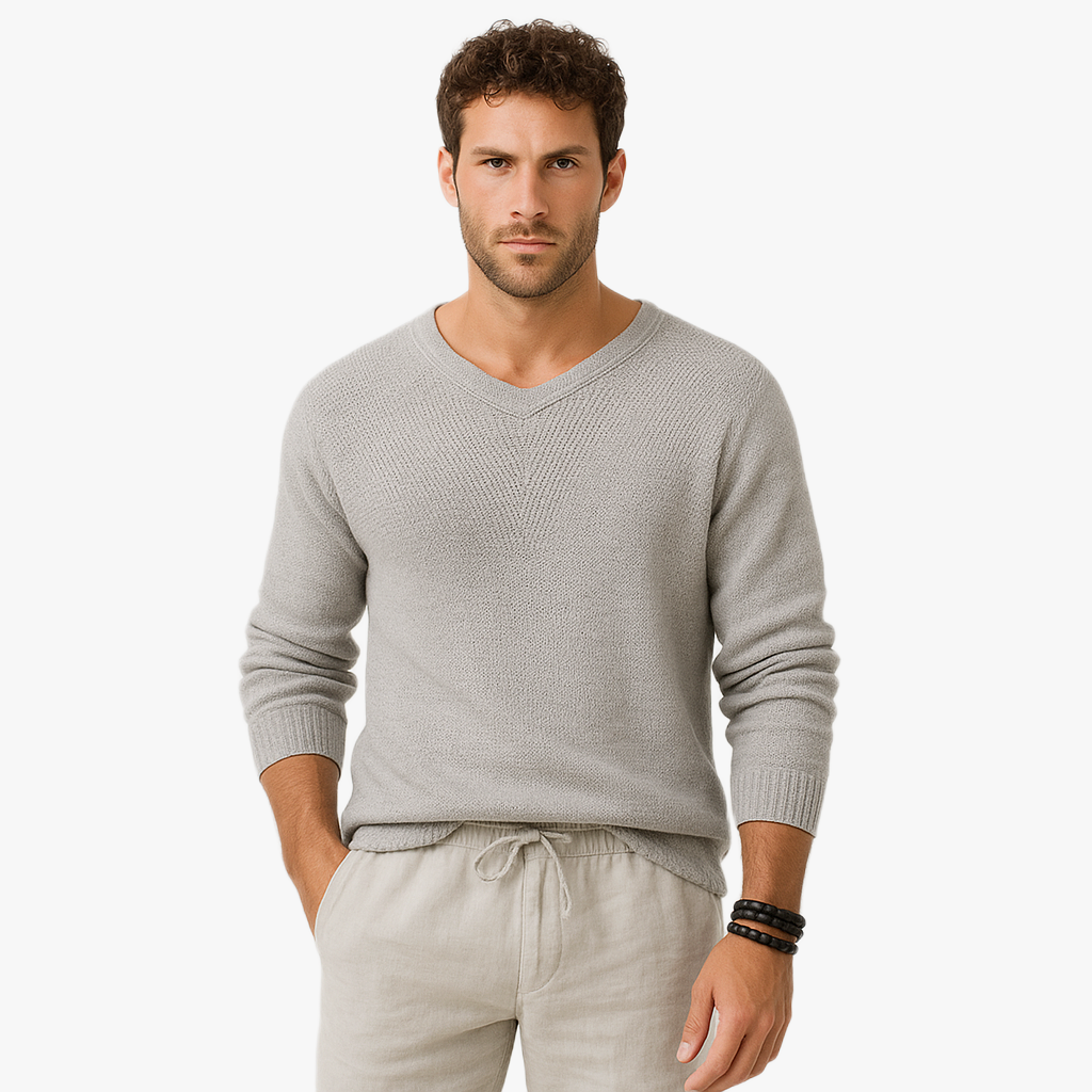 Klassischer Warmer Herren Pullover für Herbst