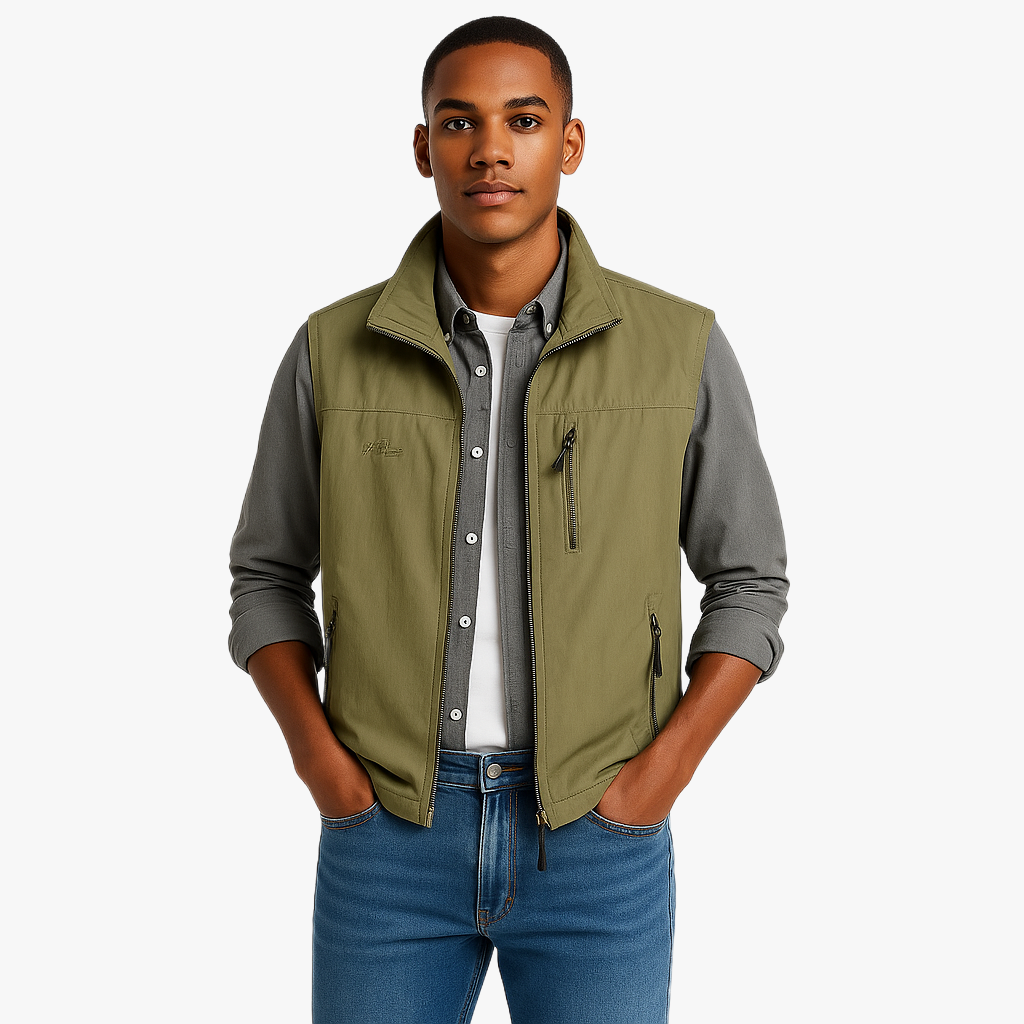 Winddichte Herren Weste für Outdoor Aktivitäten